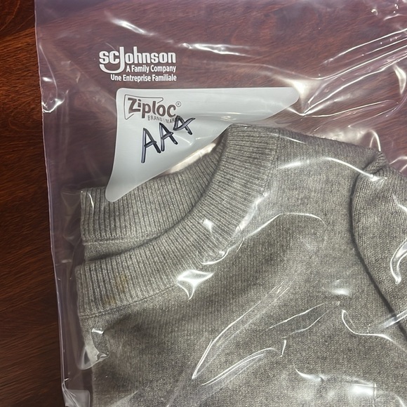 Cotton:On Womens Sweater Gray White M/M Crew Pullover Geo Hem Design Crop Trendy - Picture 10 of 10